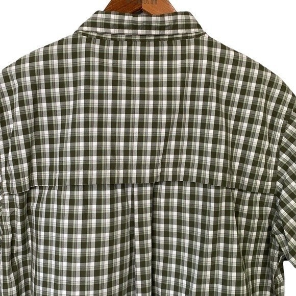 Alpine Design Tech Series Plaid Short Sleeve Button Down Shirt Mesh Hiking - Picture 6 of 15